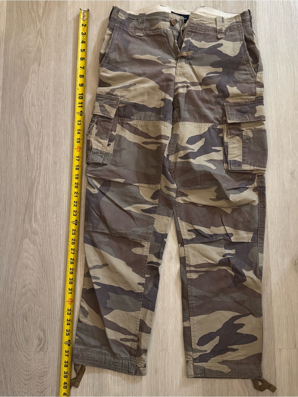 Abercrombie & Fitch Men's Camouflage Cargo Pants - Olive, Brown